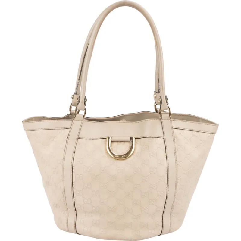 Gucci Guccissima Leather Abbey D-Ring Tote Shoulder Bag