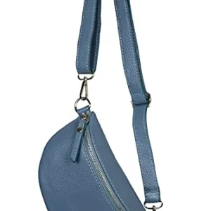 Unisex small waist bag belt bag fanny pack shoulder bag made of genuine leather