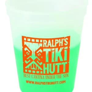 Good Value Clear to Green Color Changing Stadium Cup - 16 oz