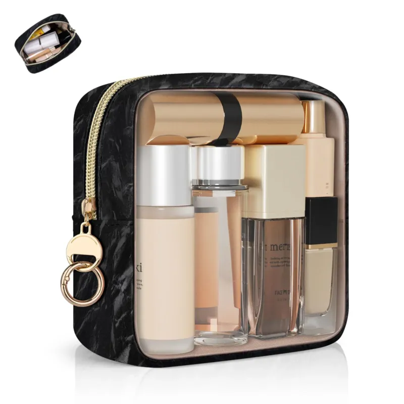 Cosmetic Bag Small Transparent Mini. Transparent Mini Toiletry Bag