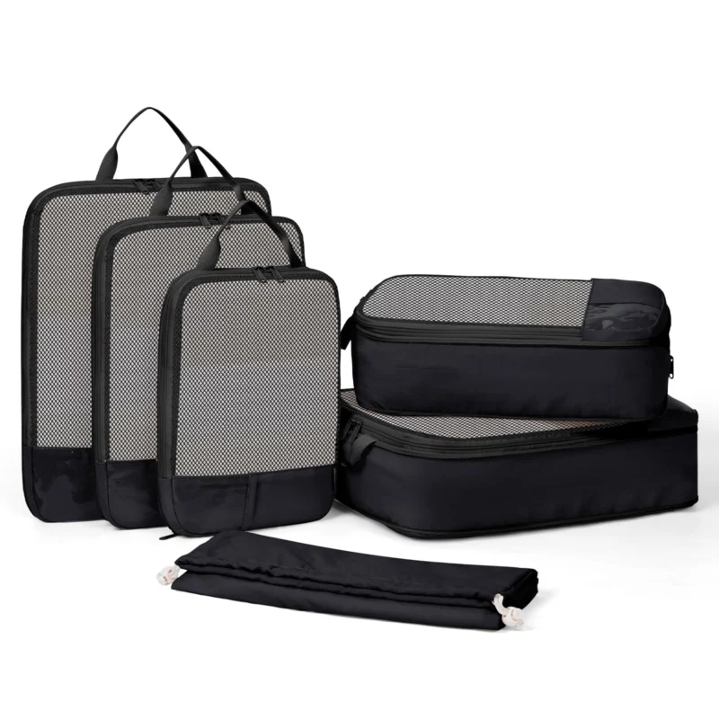 Packing Cubes Compression, Suitcase Organizer Set, Suitcase Organizer