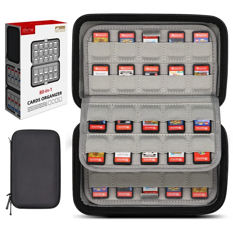 Games Storage Bag Game Case Compatible Game Card Box Organizer Hard Case Protective Cover