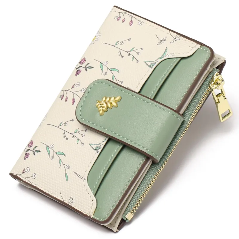 Small Purse, Wallet with Zip Pockets