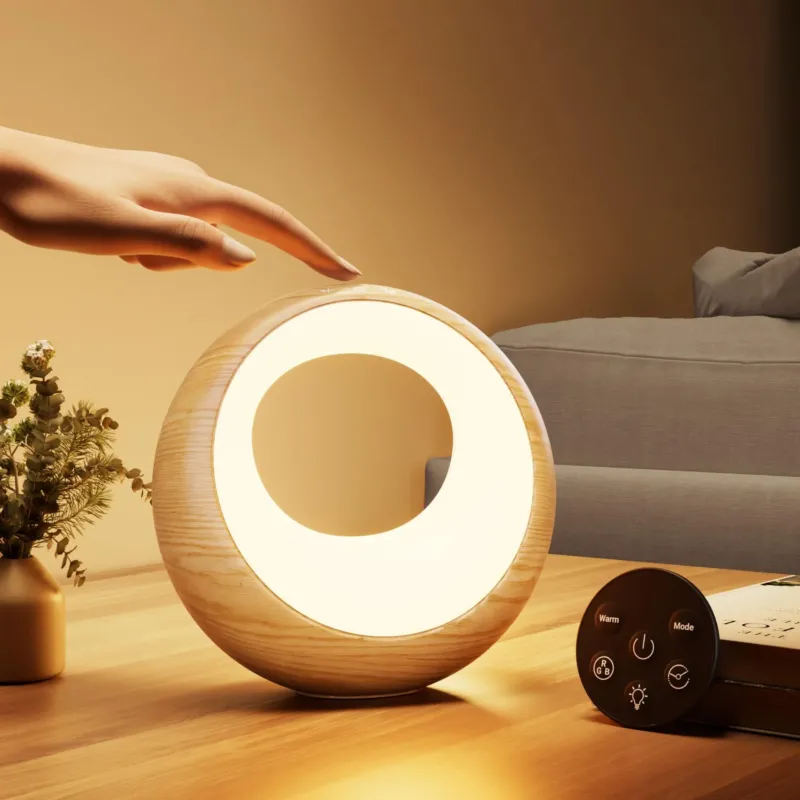 Touch Dimmable Bedside Lamp with Remote Control
