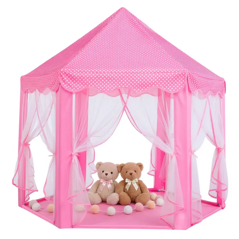Play Tents for Children, Castle Tent, Fairy Hexagon Playhouse