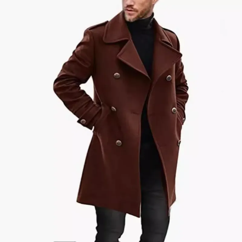 Herren eleganter und leichter Frühlingstrenchcoat – Marzano