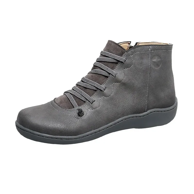 Damen komfortabler Schnür-Bootie mit ergonomischem Fußbett, weichem Schaft und flexibler Profilsohle – Lioré