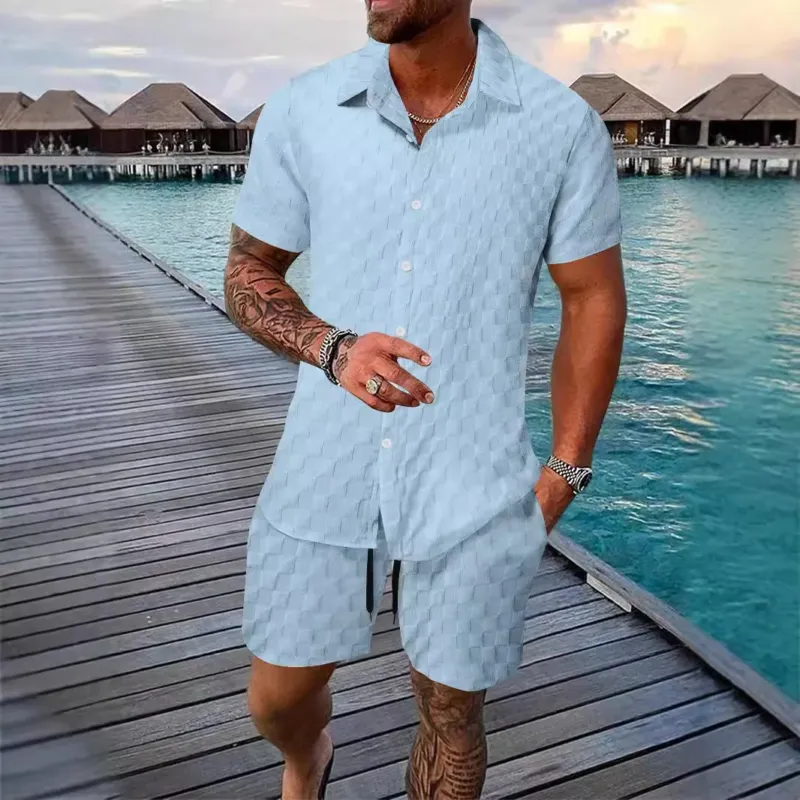 Herren Texturiertes Urlaubsoutfit – Averon