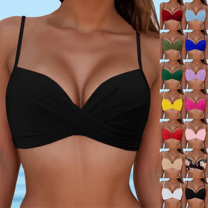 Damen Wickel-Bikinioberteil mit verstellbaren Trägern – Maréssa