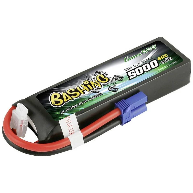 Gens ace Modellbau-Akkupack Batterie LiPo 11.1 V 5000 mAh EC5 Softcase 5 STÜCK - 6928493302651